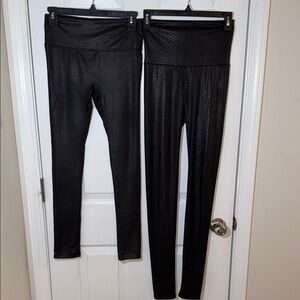 Black High-Waisted Leggings Set